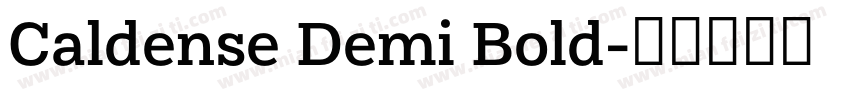 Caldense Demi Bold字体转换